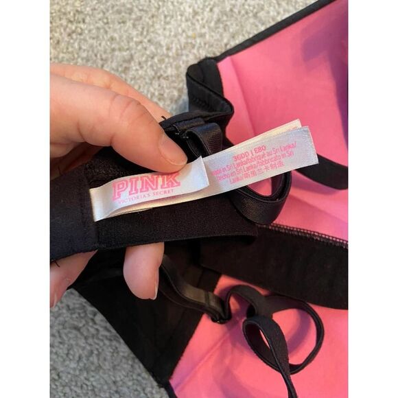 PINK VS 36DD black bra good condition - Picture 4 of 4